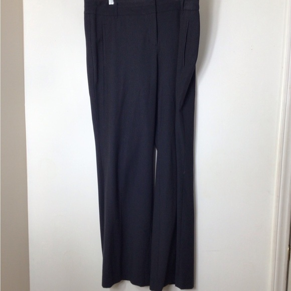 Loft pants women 14 Marissa blue stripe wide leg - Picture 9 of 9